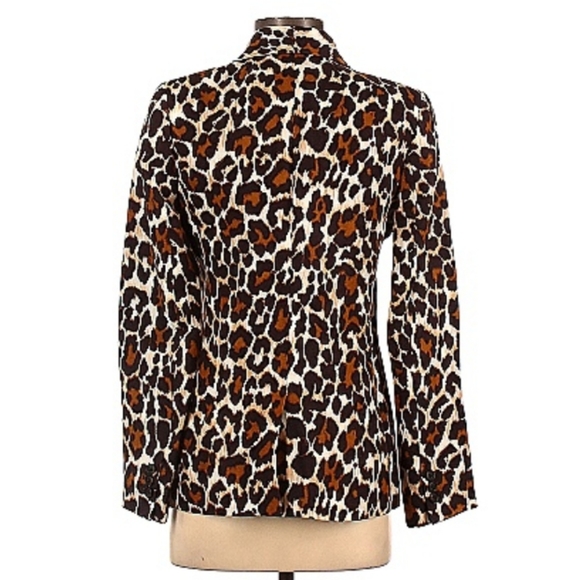 J. CREW Leopard Corduroy Blazer - Picture 3 of 8
